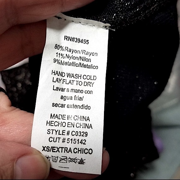 Metropark Black Sparkly Strapless Bandage Mini Dress, Women’s Size X-Small. - Picture 6 of 6